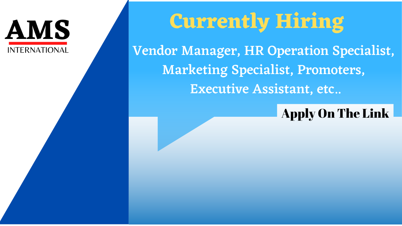 AMS International Jobs & Careers Shoot your CV