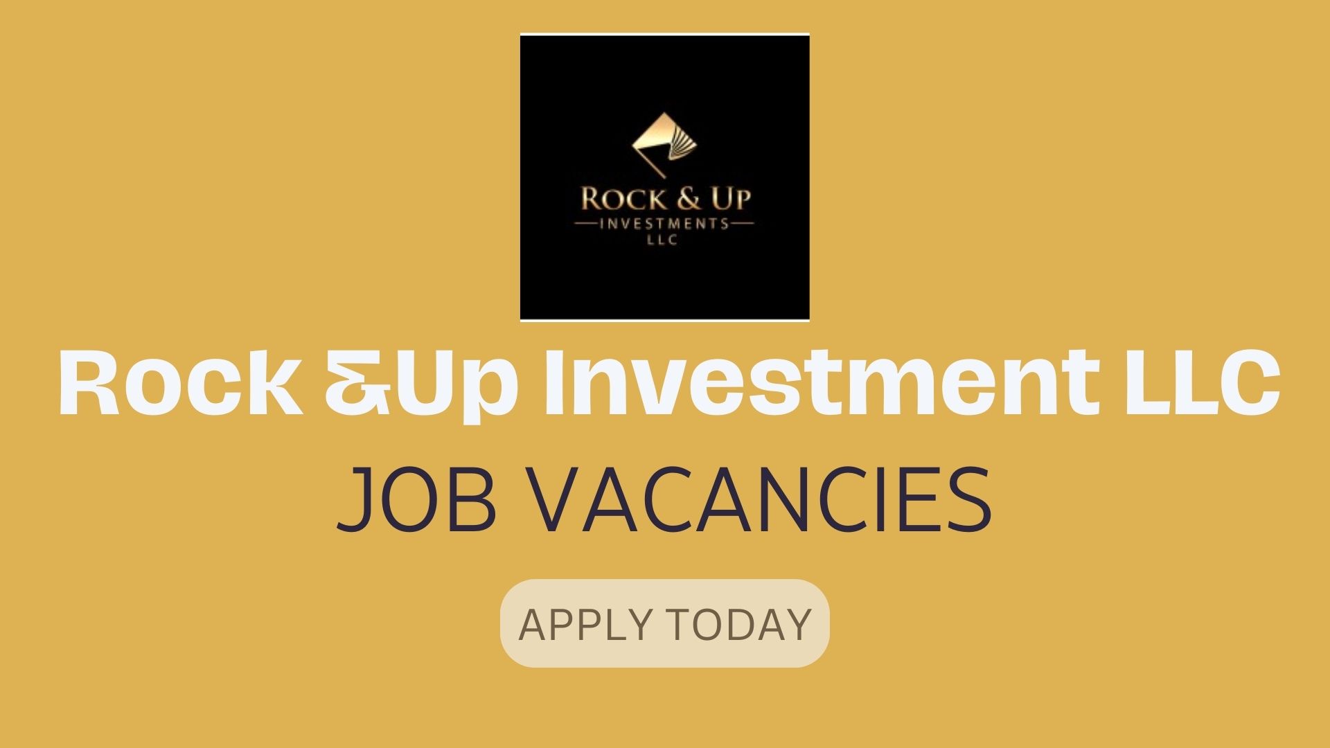 Rock and UP Investment LLC Jobs and Careers Submit Your CV