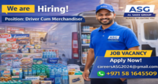 Driver Cum Merchandiser job in UAE