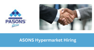 ASONS Hypermarket Hiring 2026