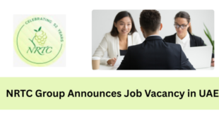 NRTC Group Announces Job Vacancy in UAE